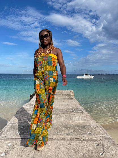 Wide Leg Bandeau Jumpsuit