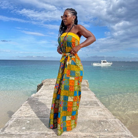 Wide Leg Bandeau Jumpsuit