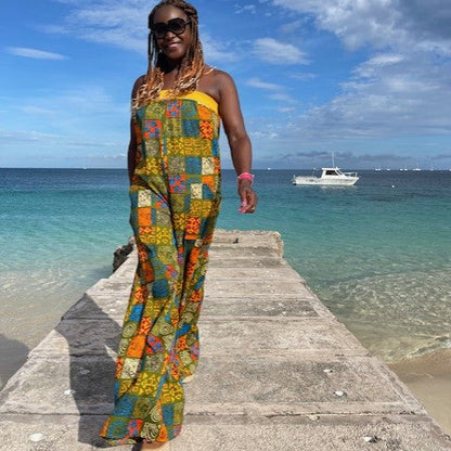 Wide Leg Bandeau Jumpsuit